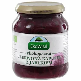 Kapusta Czerwona z Jabłkiem Bio 340 g - Eko-Wital