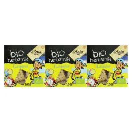 3 x Herbatniki Prostokątne Bio 100 g Bio Ania