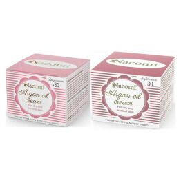 Krem Arganowy do Twarzy na Dzień 30+ 50 ml - Nacomi + Krem Arganowy do Twarzy na Noc 30+ 50 ml - Nacomi