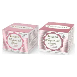 Krem Arganowy do Twarzy na Dzień 30+ 50 ml - Nacomi + Krem Arganowy do Twarzy na Noc 30+ 50 ml - Nacomi