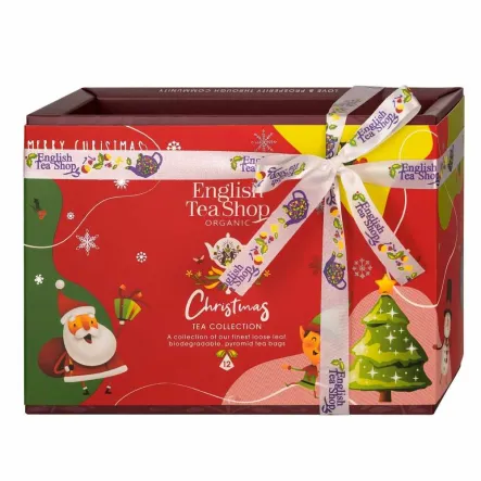 Herbatki Holiday Red Santa Collect BIO 12 Piramidek w 6 Smakach - English Tea Shop