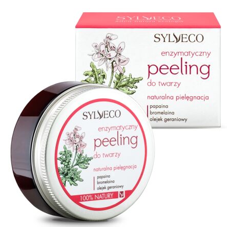 Enzymatyczny Peeling do Twarzy 75 ml - Sylveco - Przecena Krótka Data Minimalnej Trwałości