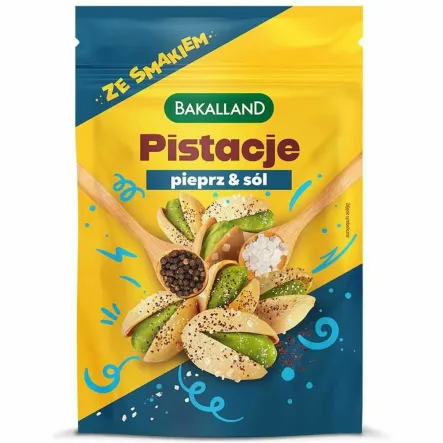 Pistacje Prażone Pieprz & Sól 70 g - Bakalland (data: 30.07.2025)