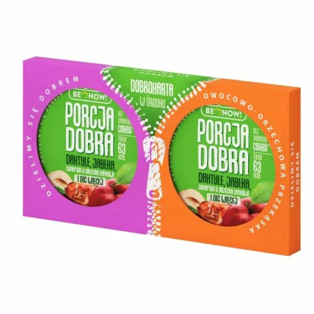 Dwupak Przekąska Owocowo-Orzechowa z Cynamonem 50 g Porcja Dobra