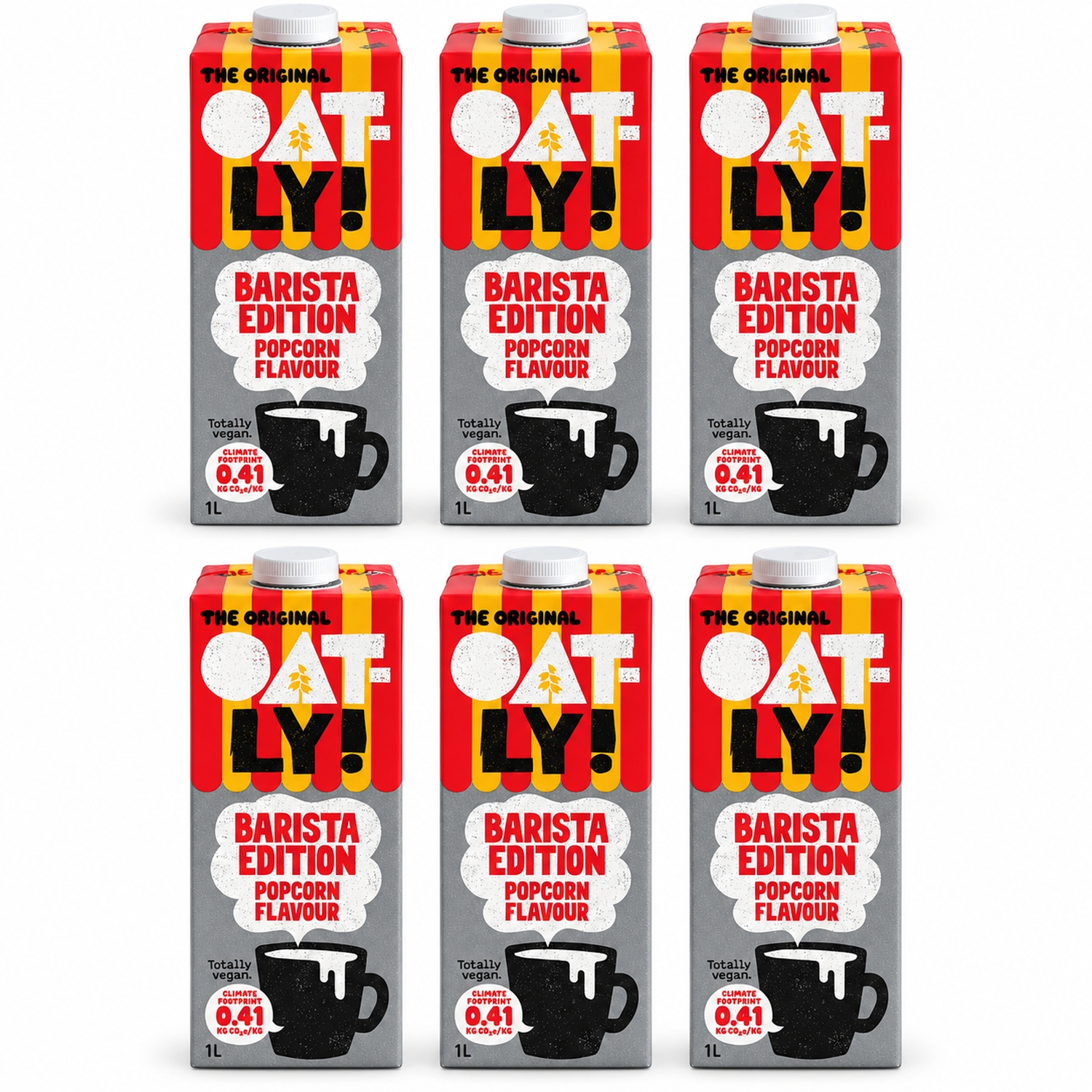 6 x Napój Owsiany Barista o Smaku Popcornu 1 l - Oatly