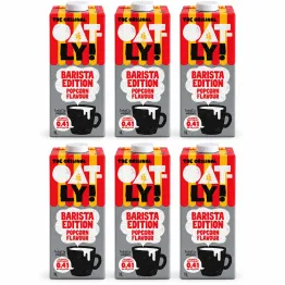 6 x Napój Owsiany Barista o Smaku Popcornu 1 l - Oatly