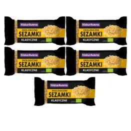 5 x Sezamki Klasyczne Bio 27 g - NaturAvena