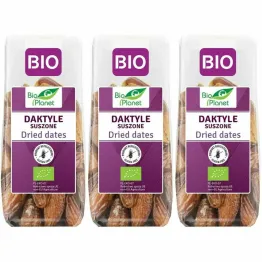 3 x Daktyle Bez Pestek Suszone Bezglutenowe Bio 150 g - Bio Planet
