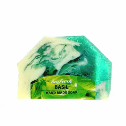 Mydło Glicerynowe Ręcznie Robione BASIL 80 g - Bio Fresh