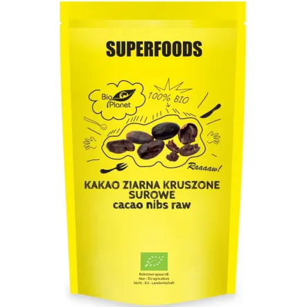 Kakao Ziarna Kruszone Surowe Bio 250 g - Bio Planet