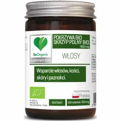 Skrzyp Bio +Pokrzywa Bio Ekstrakt 100 Tabletek 400 mg - Be Organic