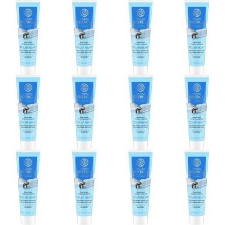 12 x Pasta do Zębów Wybielająca Czarna Polar Night 100 g - Natura Siberica