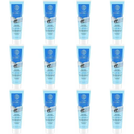 12 x Pasta do Zębów Wybielająca Czarna Polar Night 100 g - Natura Siberica