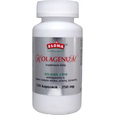 Kolagenum - Hydrolizowany Kolagen Z Ryb 120 Kapsułek (250Mg - 1Kap.)