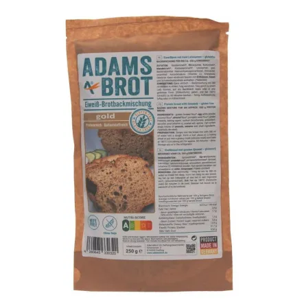 Chleb Adama Gold Bezglutenowy 250 g - Adams Brot - Przecena Krótka Data Minimalnej Trwałości