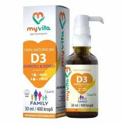 Witamina D3 Family Dzieci and Dorośli Krople 30 ml - MyVita