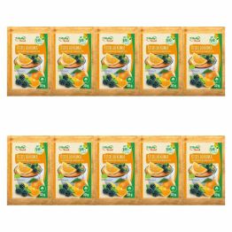 10 x Kisiel do Kubka Smak Pomarańczowy z Kawałkami Jeżyn BIO 30 g - Vitally Food