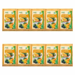 10 x Kisiel do Kubka Smak Pomarańczowy z Kawałkami Jeżyn BIO 30 g - Vitally Food
