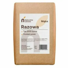 Mąka Żytnia Razowa TYP 2000 1 kg - Naturalnie Zdrowe