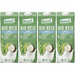 4 x Napój Ryżowo-Kokosowy Bezglutenowy Bio 1 l UHT Natumi