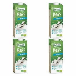4 x Napój Ryżowo-Kokosowy Bezglutenowy Bio 1 l UHT Natumi