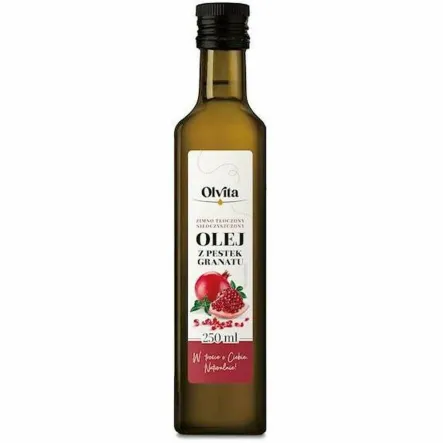 Olej z Pestek Granatu Zimnotłoczony Nieoczyszczony 250 ml - Olvita