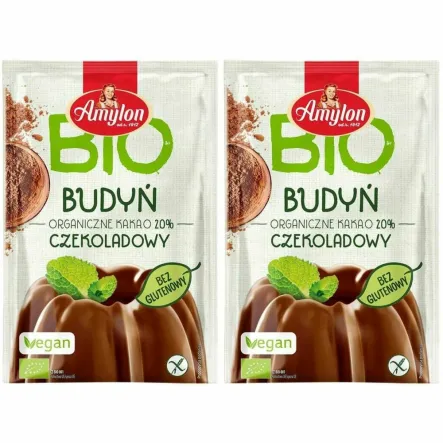 2 x Budyń Czekoladowy Bezglutenowy Bio 40 g - Amylon