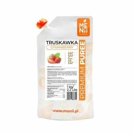 Puree Truskawka Premium Pulpa 1 kg Menii