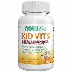 KID VITS Witaminy i Minerały Dla DZIECI 120 Pastylek do Ssania - NOW Foods