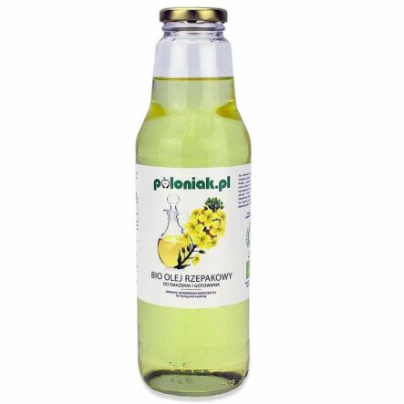 Olej Rzepakowy do Smażenia i Gotowania Bio 750 ml - Poloniak