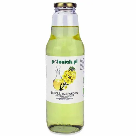Olej Rzepakowy do Smażenia i Gotowania Bio 750 ml - Poloniak