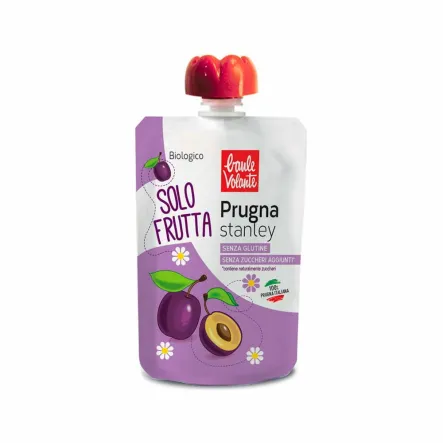 Mus ze Śliwek Stanley Bio 100 g Baule Volante - Przecena Krótka Data Minimalnej Trwałości