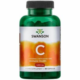 Witamina C 1000 + Dzika Róża 90 Kapsułek - Swanson