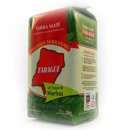 Yerba Mate Taragui Hierbas Serranas 500 G