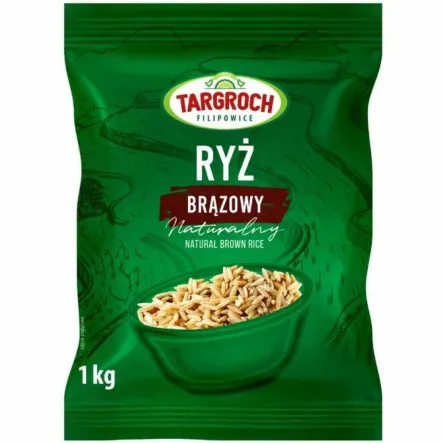 Ryż Brązowy Naturalny 1 kg - Targroch