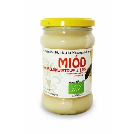 Miód Lipowy Bio 400 g - Miody Sznurowski