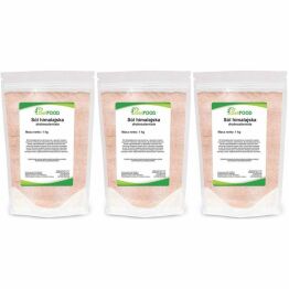 3 x Sól Himalajska Różowa Drobnoziarnista 1 kg - DeliFood