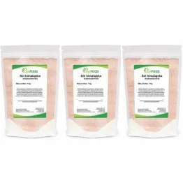 3 x Sól Himalajska Różowa Drobnoziarnista 1 kg - DeliFood