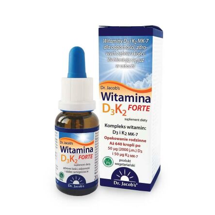 Witamina D3 K2 Forte 20 ml - Dr Jacobs