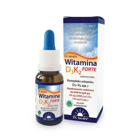 Witamina D3 K2 Forte 20 ml - Dr Jacobs