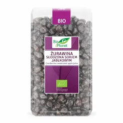 Żurawina Słodzona Sokiem Jabłkowym Bio 1 Kg  Bio Planet