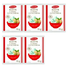 5 x Budyń o Smaku Pistacjowym z Erytrytolem 70 g - Wodzisław