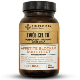 Appetite Blocker Duo Effect - Twój Cel To: Kontrolować Wagę Ciała 60 Kapsułek - Simple Day