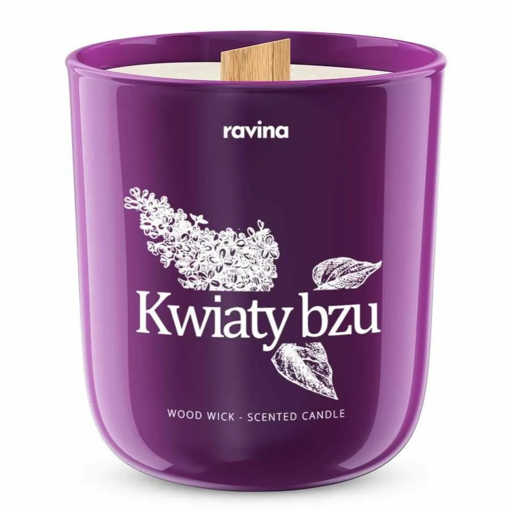 Sojowa Świeca Zapachowa w Szkle - Kwiaty Bzu 175 g - Salire