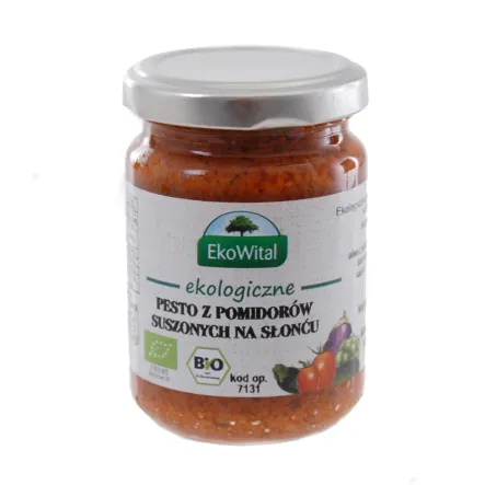 Pesto z Pomidorów Suszonych na Słońcu Bio 140 g Eko-Wital