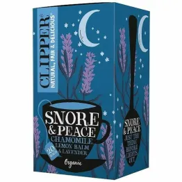 Herbatka z Melisą i Lawendą BIO (Snore and  Peace) 30 g (20x 1,5 g) - Clipper