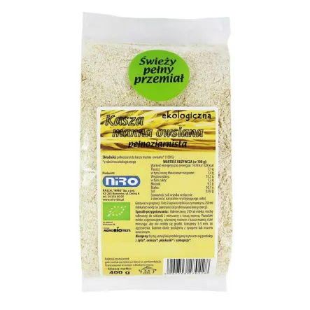 Kasza Manna Owsiana Bio 400 g - Niro