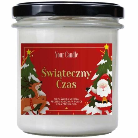Świeca Sojowa Zapachowa w Szkle ŚWIĄTECZNY CZAS 300 ml - Your Candle