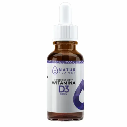Witamina D3 2000 IU Krople 30 ml - Natur Planet