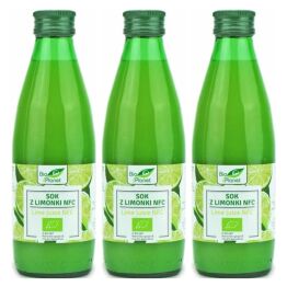 3 x Sok z Limonki Tłoczony NFC Bio 250 ml - Bio Planet